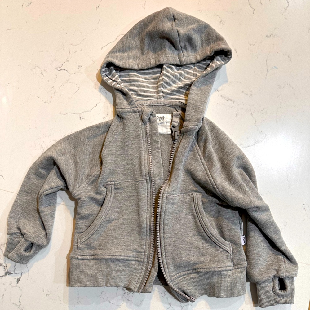 Little Sleepies PLAY Heather Gray hoodie
